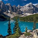 Moraine Lake and Wenkchemna Mountains
